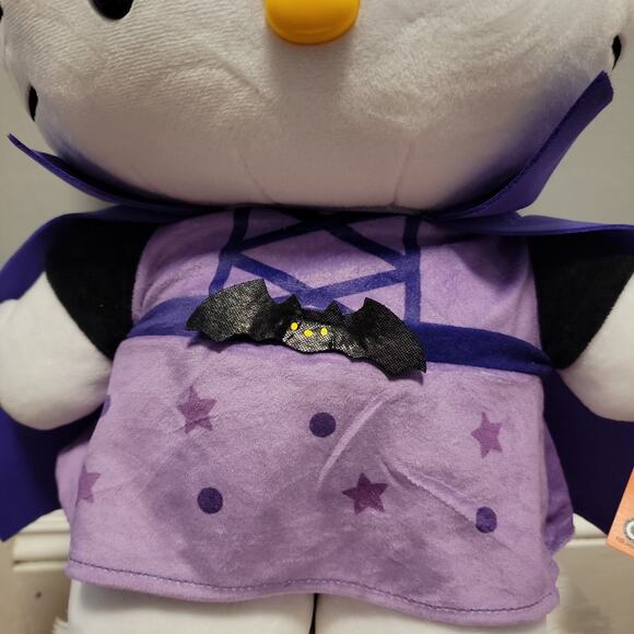 Hello Kitty 2024 Halloween Greeter Purple Cape Vampire NWT - Picture 3 of 4